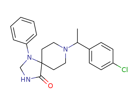 1,3,8-Triazaspiro[4.5]decan-4-one,8-[1-(4-chlorophenyl)ethyl]-1-phenyl-
